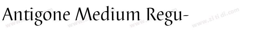 Antigone Medium Regu字体转换